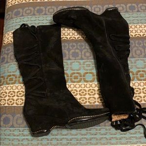 Laced up Heeled boots